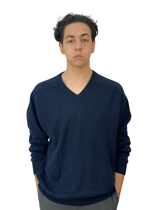 M&S - Lambswool V Yaka Kazak