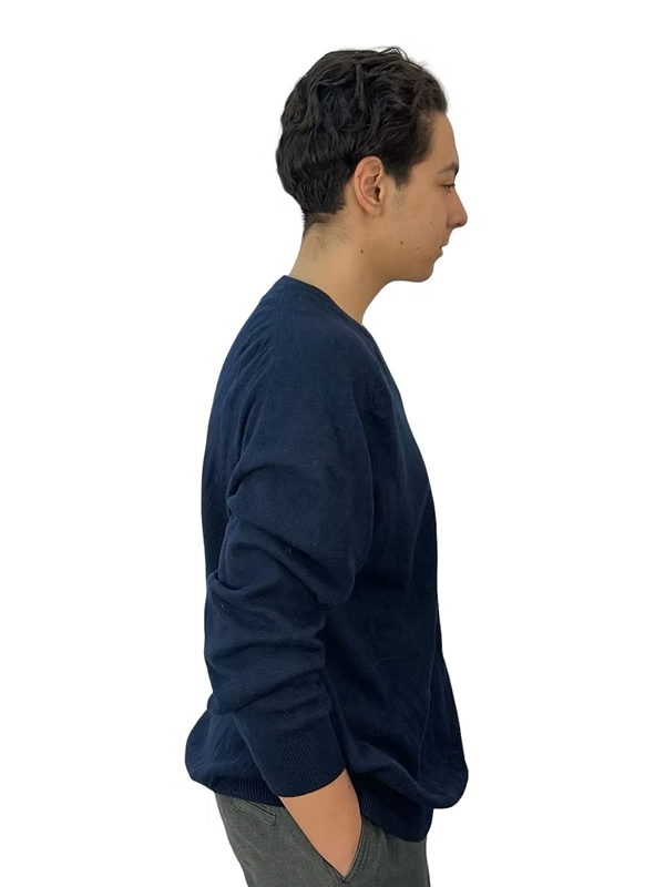 M&S - Lambswool V Yaka Kazak