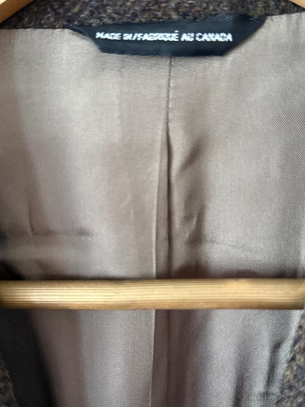 Balıksırtı Vintage Kruvaze Blazer