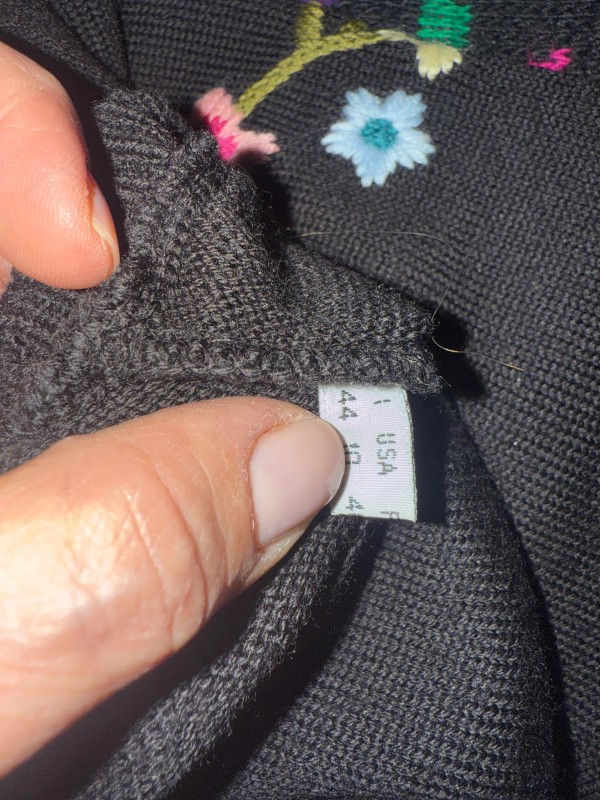 Moschino Jeans Çiçek Nakışlı Kazak