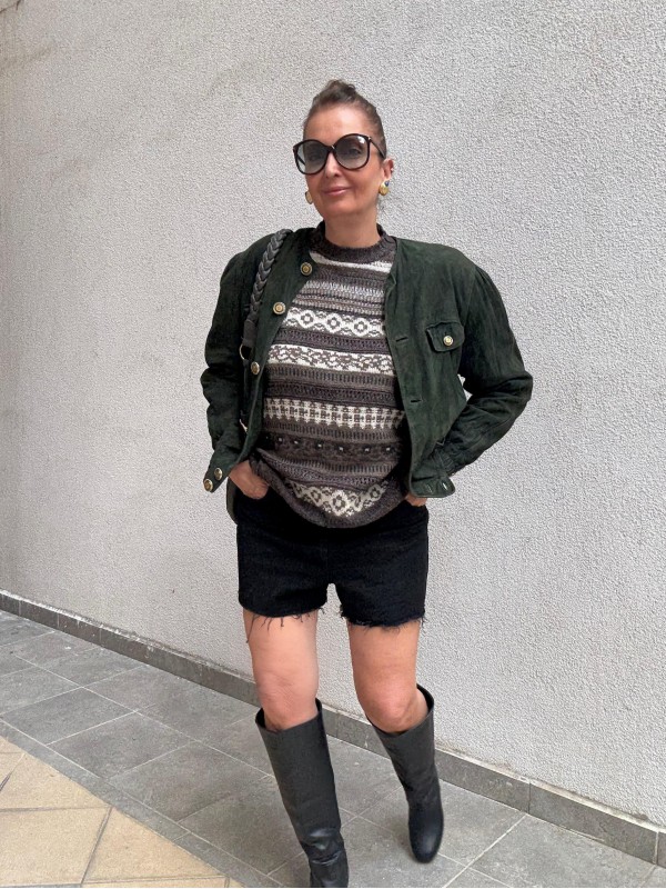 Basler Vintage Gold Düğmeli Nubuk Bomber