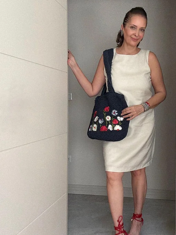 Vintage Keten Elbise