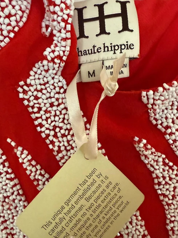 Haute Hippie Boncuklu İpek Elbise