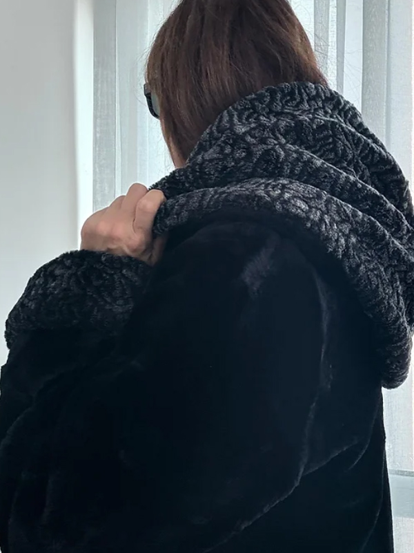 Premium Vintage Kapüşonlu Peluş