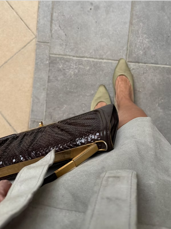 Vintage Saten Ayakkabı