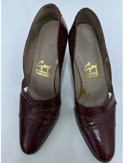 Goya Vintage Yılan Derisi Ayakkabı