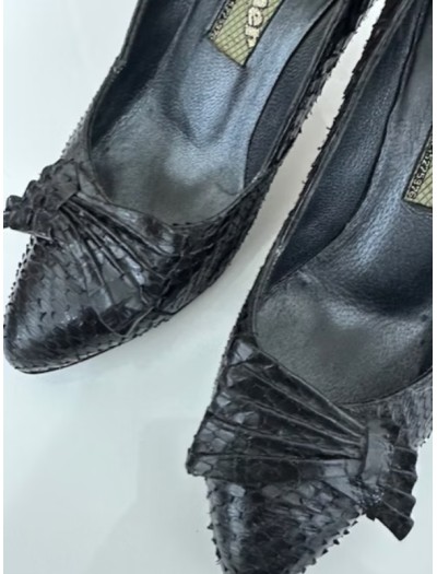 Vintage Yılan Derisi Ayakkabı