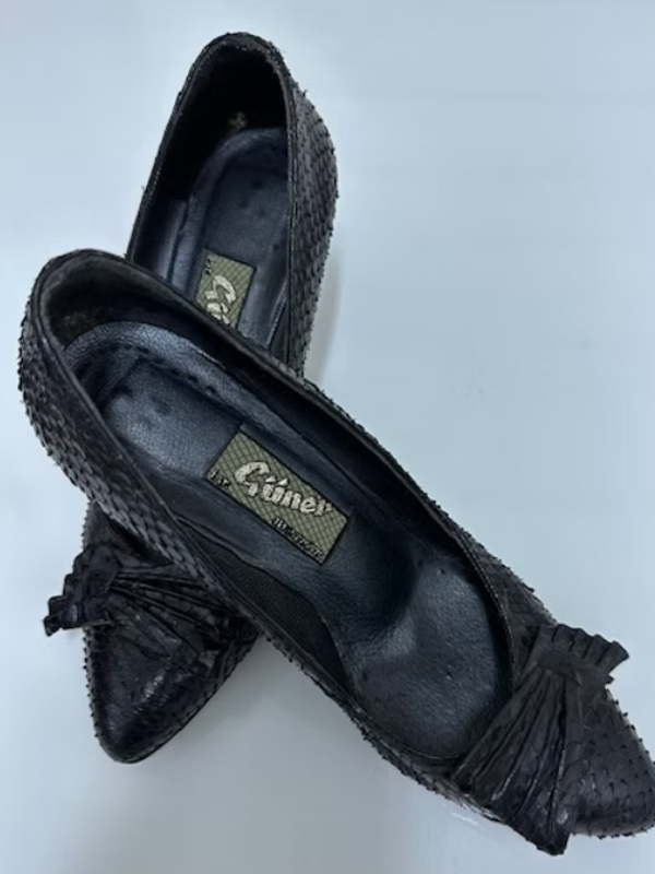 Vintage Yılan Derisi Ayakkabı