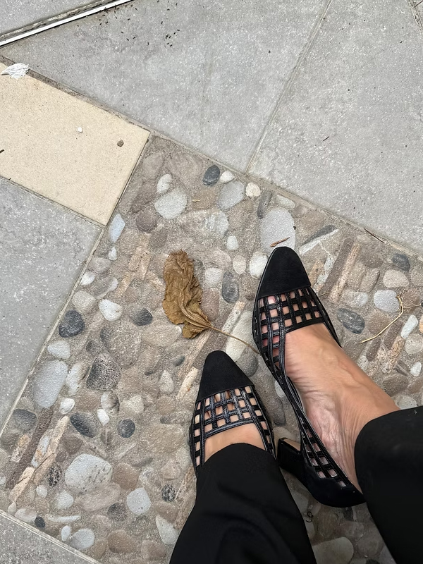 Vintage Süet & Deri Karışık Ayakkabı