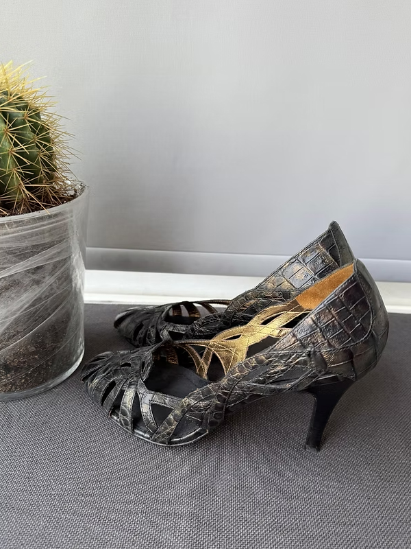 Vintage İtalyan İki Renkli Ayakkabı