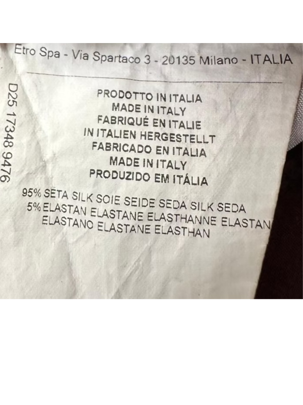 ETRO Italy Şal Desenli Multicolor Pantolon