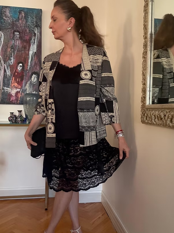 Vintage Saxon Lingerie 60s Dantel Etek / Jüpon