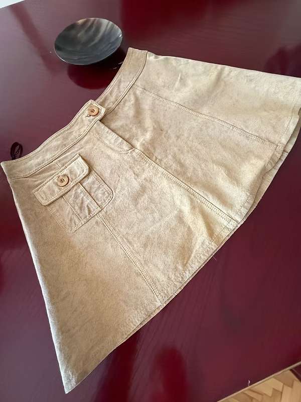 Morgan de Toi Vintage 2000's Y2K Süet Etek