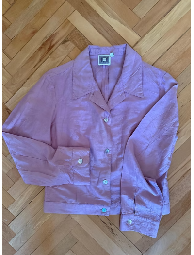 Vintage Tafta Crop Ceket