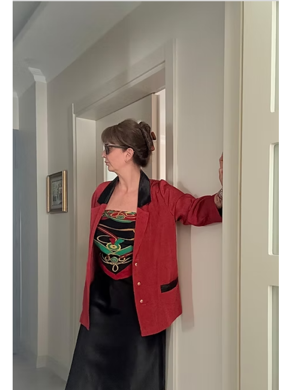 Vintage Özel Dikim İnce Ceket