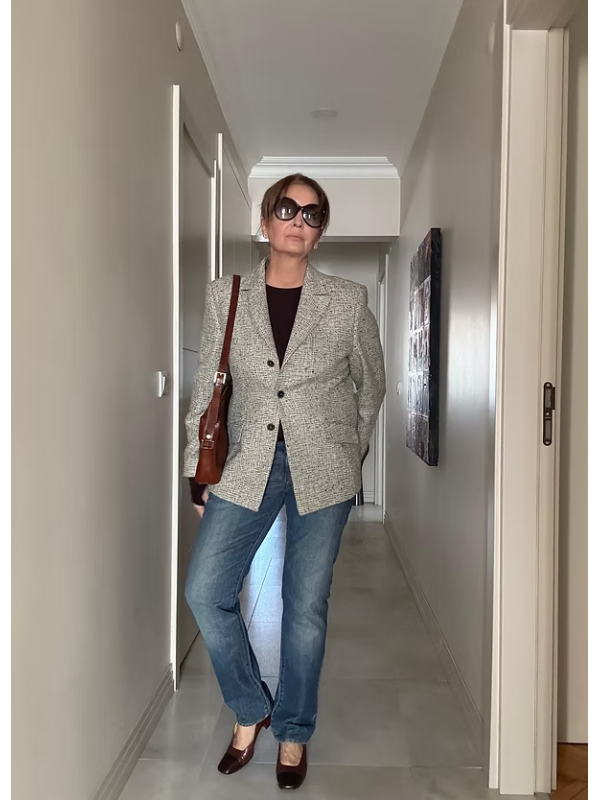 Vintage Dokulu Ceket