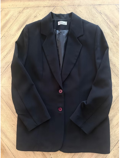 Vintage 2 düğmeli Siyah Ceket Vintage 2 düğmeli Siyah Ceket