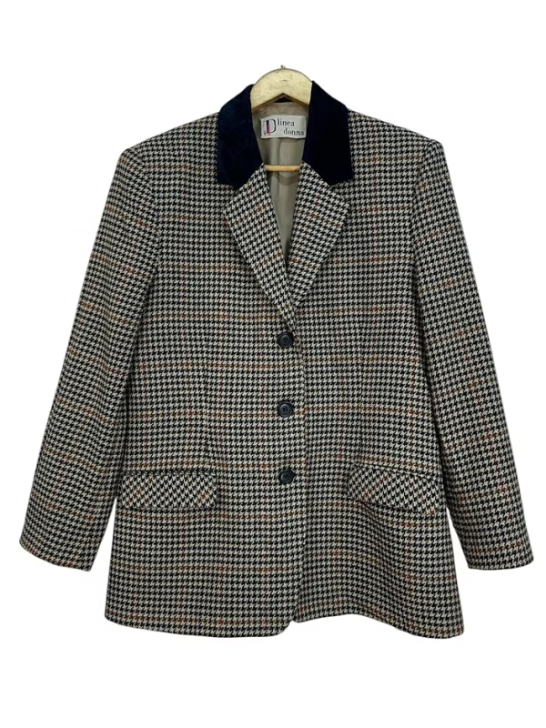 Vintage İtalyan Kadife Yakalı Ceket