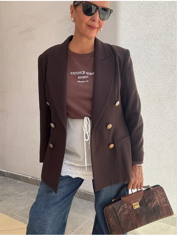 Exaltation-Paris Gold düğmeli Blazer