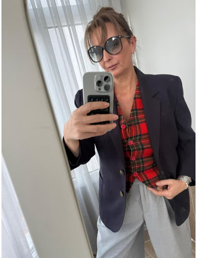 Vintage Fransız yün karışımlı ceket Vintage Fransız yün karışımlı ceket