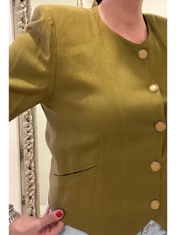 Vintage Keten Ceket