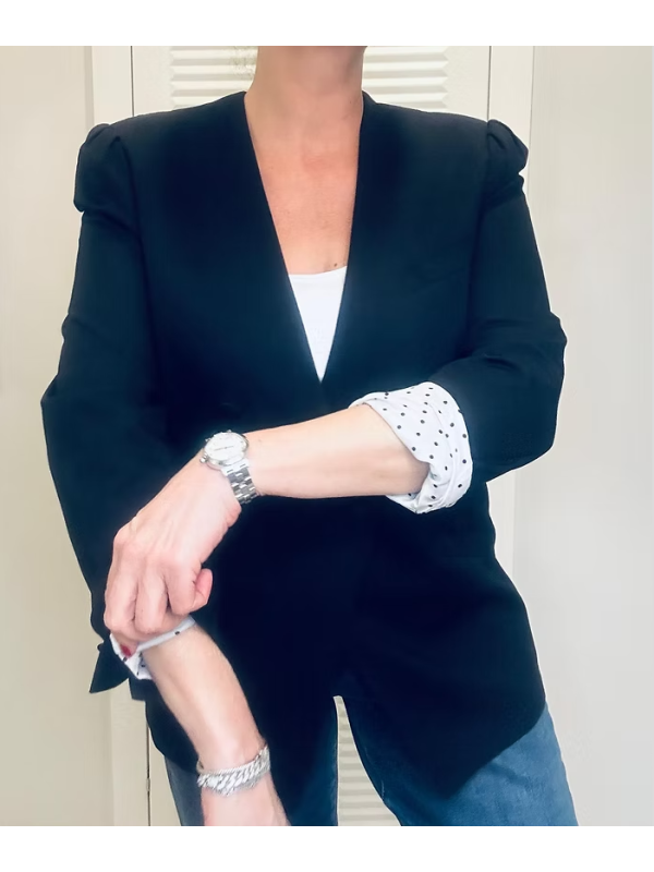 Vintage HMC/ Germany puantiye astarlı ince ceket