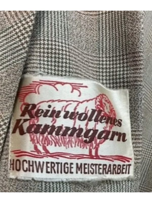 Vintage Made in Germany Ekose Ceket