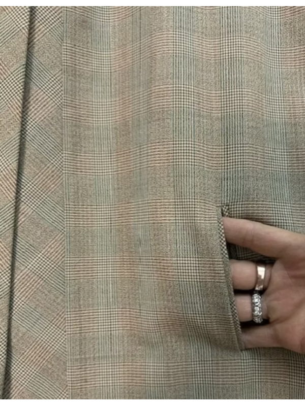 Vintage Made in Germany Ekose Ceket