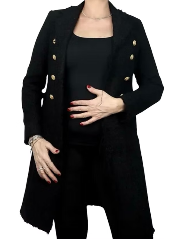 Vintage tüvit uzun ceket / kaban