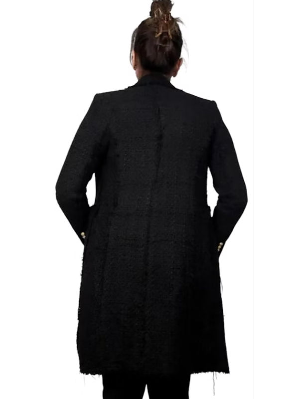 Vintage tüvit uzun ceket / kaban