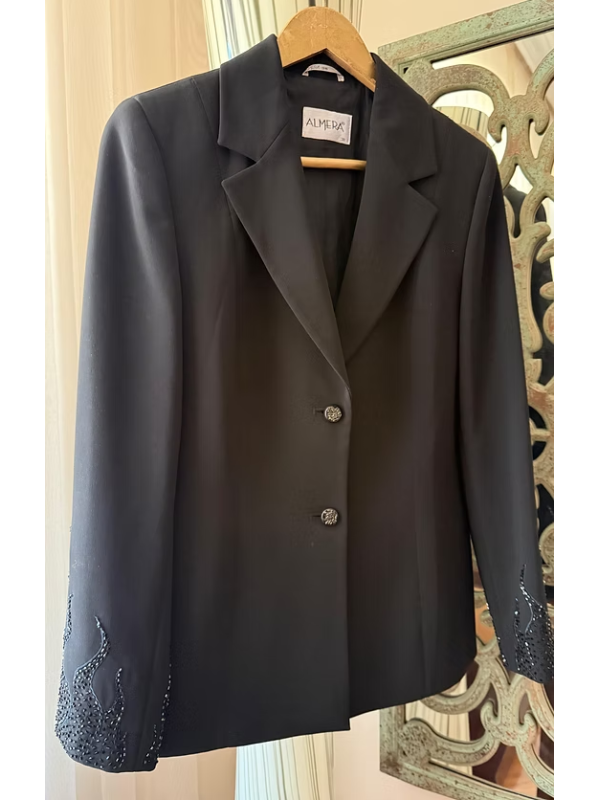 Vintage boncuk işlemeli ceket