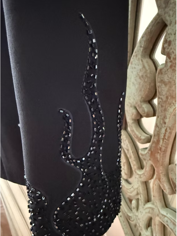 Vintage boncuk işlemeli ceket