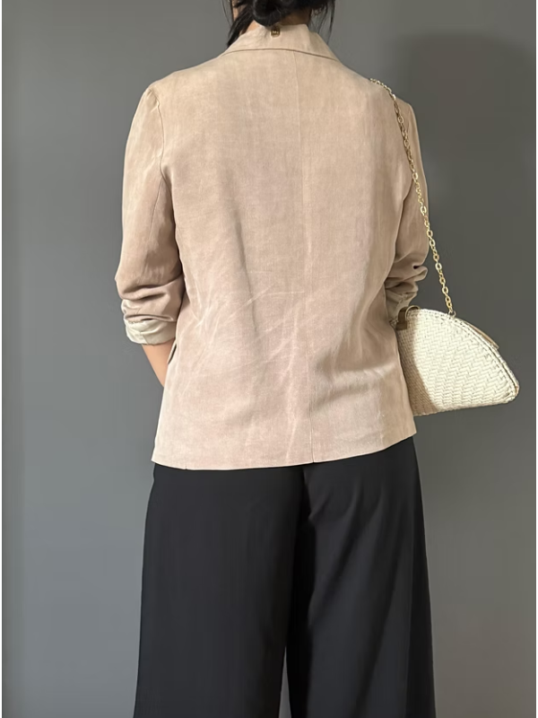 Vintage Made in France Cupro Ceket