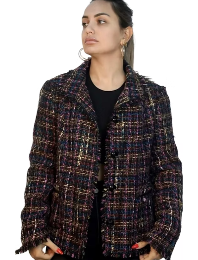 Tüvit Cep Detaylı Vintage Ceket Tüvit Cep Detaylı Vintage Ceket