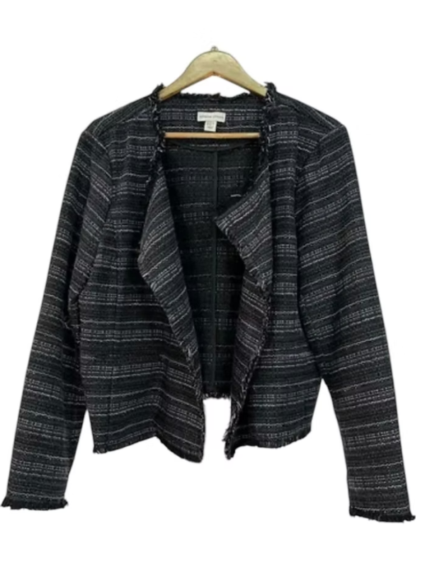 Adrienne Vittadini-Tüvit Düğmesiz İnce Ceket