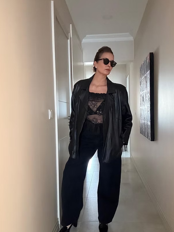 Vintage Deri Ceket / Mont