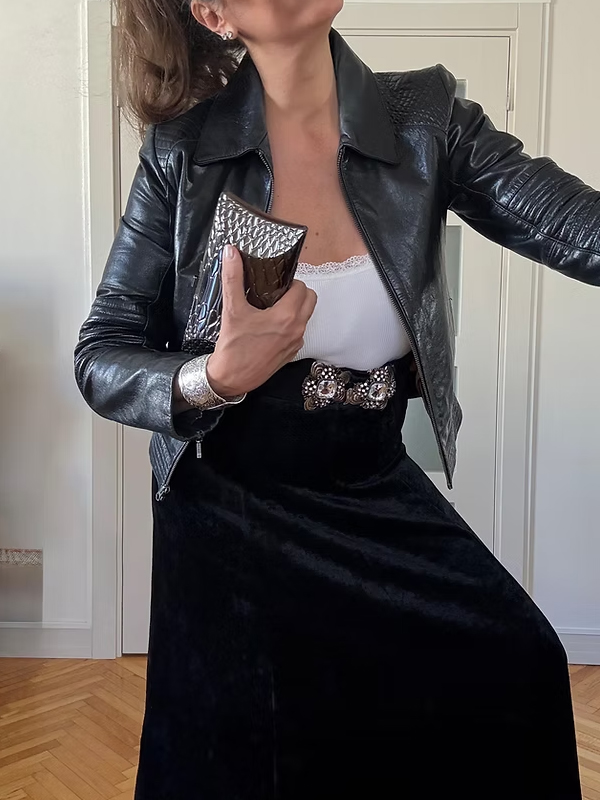 Vintage Jamie Page Deri Ceket