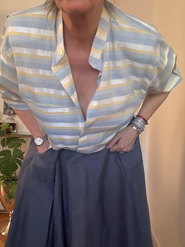 Vintage Armürlü Gömlek