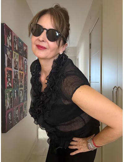 Vintage Fırfırlı Transparan Gömlek