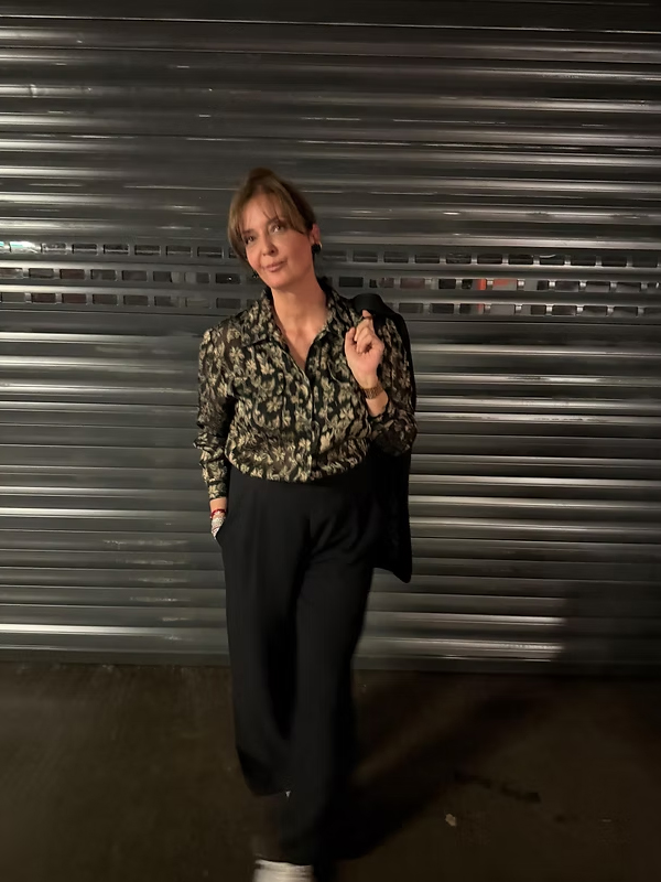 Vintage Gold Yaprak Desenli Gömlek