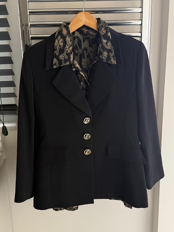 Vintage Gold Yaprak Desenli Gömlek