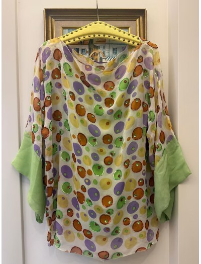 Vintage Büyük Beden Şifon Takım