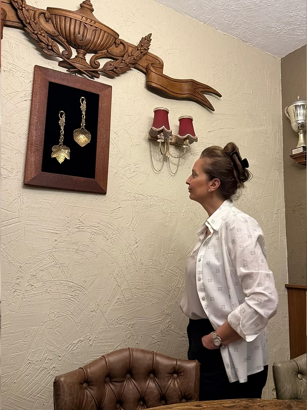 Vintage Gümüş Simli Gömlek