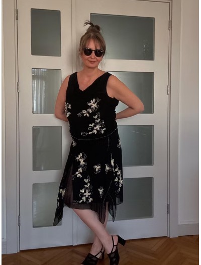 Vintage İpek Şifon Takım Vintage İpek Şifon Takım