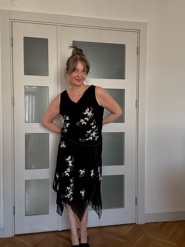 Vintage İpek Şifon Takım