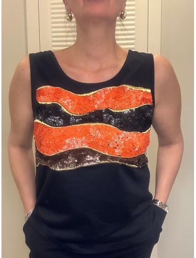 Vintage 80s Beymen Pul İşlemeli Bluz