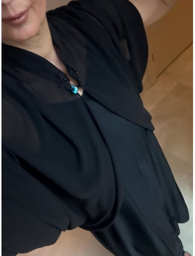 Vintage Şifon Yaka Detaylı Bolero/ Bluz