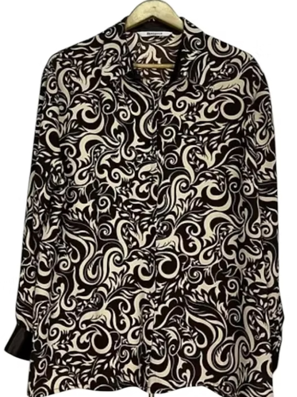 Vintage Taş Düğmeli Gömlek