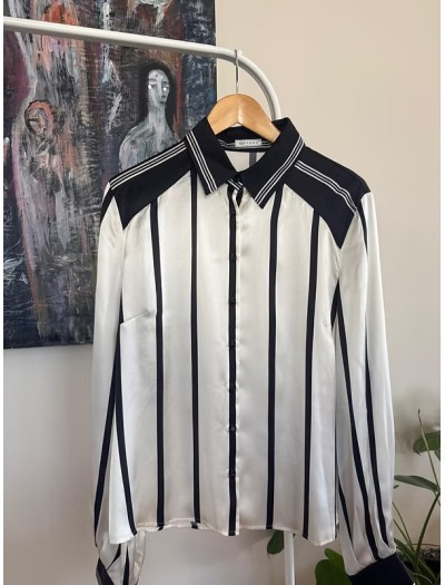 Vakko Çizgili İpek Gömlek Vakko Çizgili İpek Gömlek