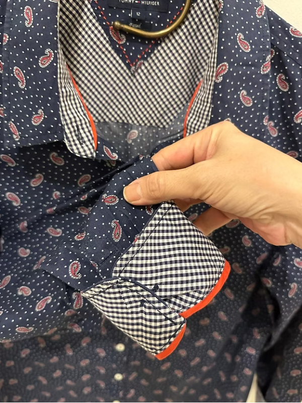 TOMMY HILFIGER Şal Desenli Gömlek